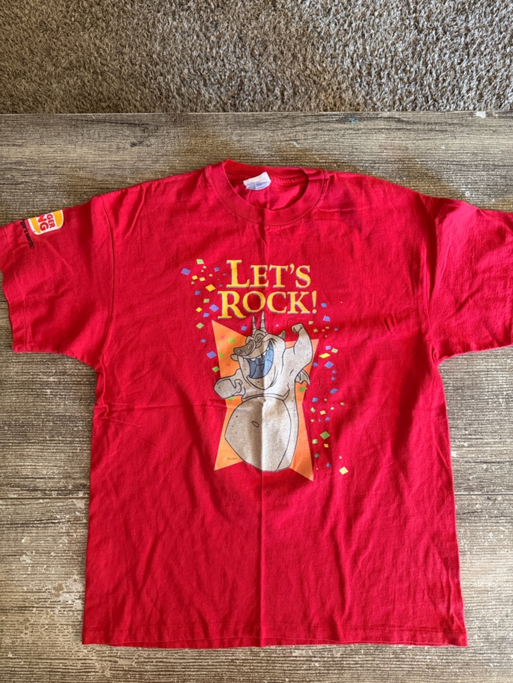 Disney vintage hunchback of notre dame gargoyle Burger King promo t shirt.